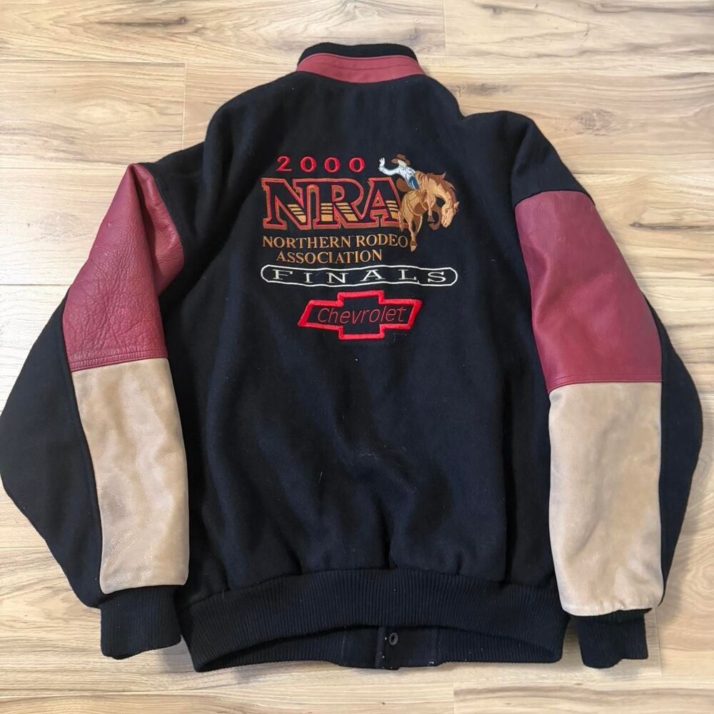 Vintage Rare 2000 Northern Rodeo Association Finals varsity jacket grail Size M